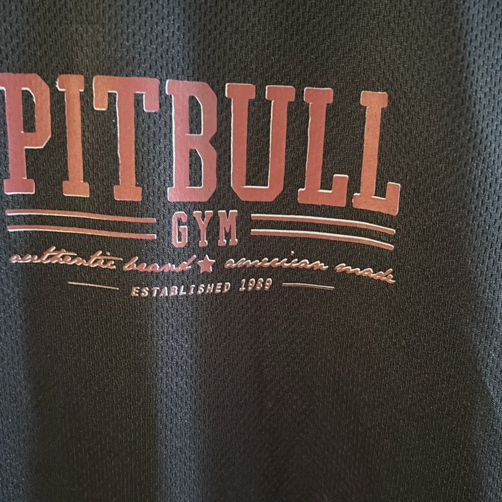 Pitbull Black and Red Sleeveless Hoodie - Picture 2 of 6